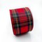 Designer’s Shop WR 63-5187 Holiday Tartan Plaid Wired edge ribbon 2.5” x 10 yard For DIY crafting, Home Décor, tree wreath decorating